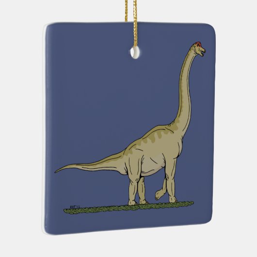 Jurassic Dinosaur Brachiosaurus Keramisch Ornament (Rechts)