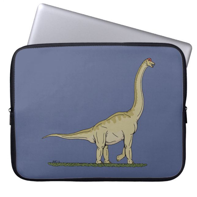 Jurassic Dinosaur Brachiosaurus Laptop Sleeve (Voorkant)