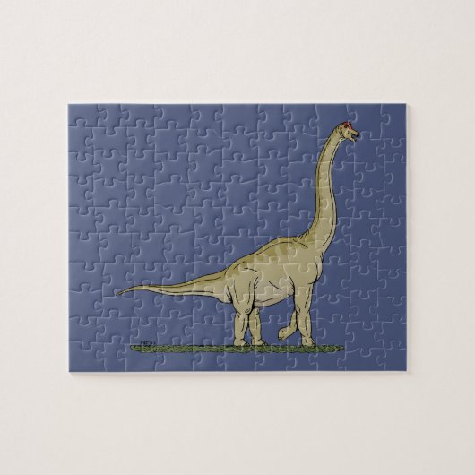Jurassic Dinosaur Brachiosaurus Legpuzzel (Horizontaal)