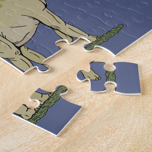 Jurassic Dinosaur Brachiosaurus Legpuzzel (Zijkant)