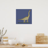 Jurassic Dinosaur Brachiosaurus Poster (Keuken)