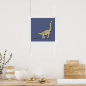 Jurassic Dinosaur Brachiosaurus Poster (Keuken)