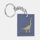 Jurassic Dinosaur Brachiosaurus Sleutelhanger (Voorkant Links)