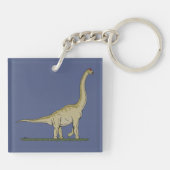Jurassic Dinosaur Brachiosaurus Sleutelhanger (Achterkant)