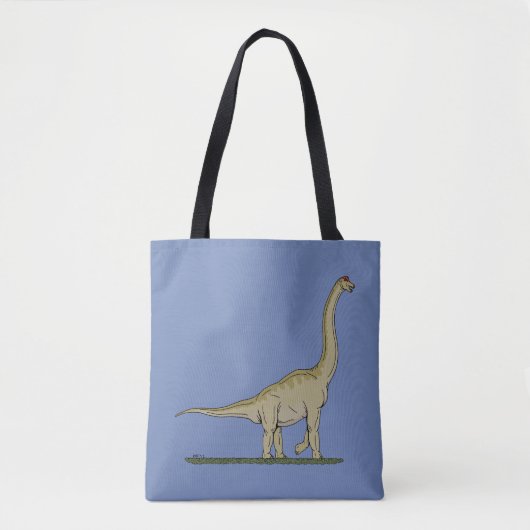Jurassic Dinosaur Brachiosaurus Tote Bag (Voorkant)