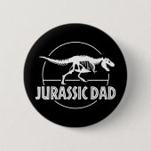 Jurassic Dinosaur Dad Ronde Button 5,7 Cm (Voorkant)