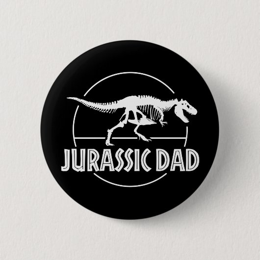 Jurassic Dinosaur Dad Ronde Button 5,7 Cm (Voorkant)