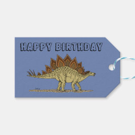 Jurassic Dinosaur Stegosaurus Cadeaulabel