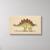 Jurassic Dinosaur Stegosaurus Canvas Print (Voorkant)