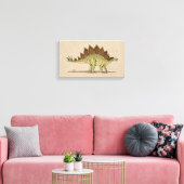 Jurassic Dinosaur Stegosaurus Canvas Print (Insitu (Woonkamer))