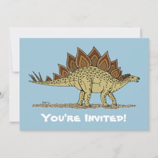 Jurassic Dinosaur Stegosaurus Kaart (Voorkant)