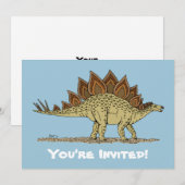 Jurassic Dinosaur Stegosaurus Kaart (Voorkant / Achterkant)