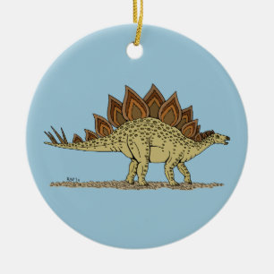 Jurassic Dinosaur Stegosaurus Keramisch Ornament