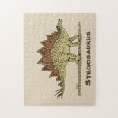 Jurassic Dinosaur Stegosaurus Legpuzzel (Verticaal)