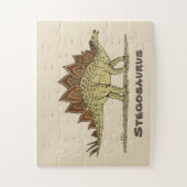 Jurassic Dinosaur Stegosaurus Legpuzzel (Verticaal)
