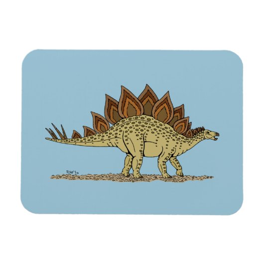 Jurassic Dinosaur Stegosaurus Magneet (Horizontaal)