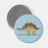 Jurassic Dinosaur Stegosaurus Magneet (Voorkant / Achterkant)