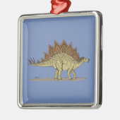 Jurassic Dinosaur Stegosaurus Metalen Ornament (Links)