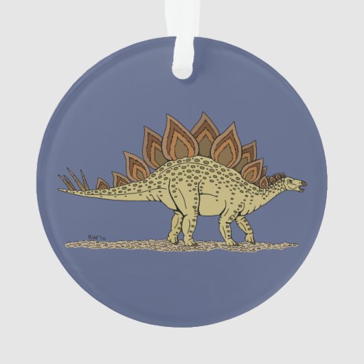 Jurassic Dinosaur Stegosaurus Ornament (achterkant)
