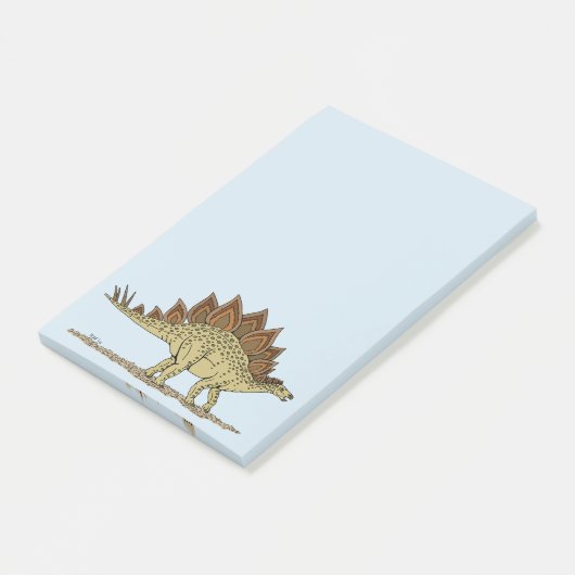Jurassic Dinosaur Stegosaurus Post-it® Notes (Schuin)