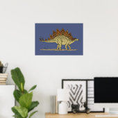 Jurassic Dinosaur Stegosaurus Poster (Thuiskantoor)