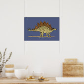 Jurassic Dinosaur Stegosaurus Poster (Keuken)