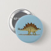 Jurassic Dinosaur Stegosaurus Ronde Button 5,7 Cm (Voorkant /achterkant)