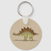 Jurassic Dinosaur Stegosaurus Sleutelhanger (Voorkant)