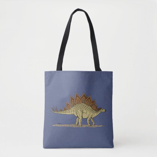 Jurassic Dinosaur Stegosaurus Tote Bag (Voorkant)