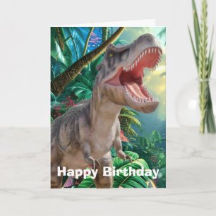 Jurassic Dinosaur Verjaardag Kaart