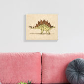 Jurassic Dinosauriër Stegosaurus Canvas Print (Insitu (Woonkamer))