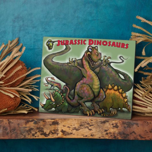 Jurassic Dinosaurs Fotoplaat (Zijkant)