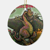 Jurassic Dinosaurs Keramisch Ornament (Links)