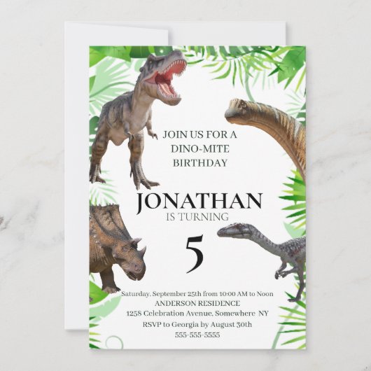 Jurassic Dinosaurs oerwoud Kaart (Voorkant)