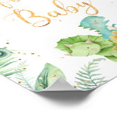 Jurassic Dinosaurs Partij wenst Baby Poster (Hoek)