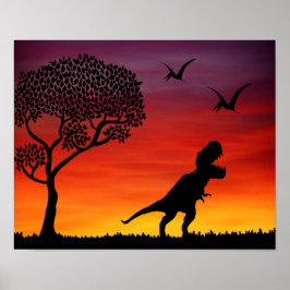 Jurassic Dinosaurs Poster