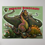 Jurassic Dinosaurs Poster (Voorkant)