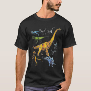 Jurassic Dinosaurs Rex Raptor Stegosaurus T-shirt