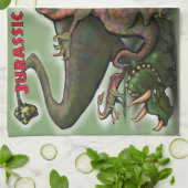 Jurassic Dinosaurs Theedoek (Gevouwen)