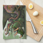 Jurassic Dinosaurs Theedoek (Quarter Fold)