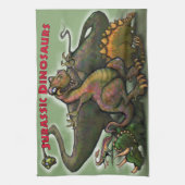 Jurassic Dinosaurs Theedoek (Verticaal)