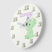 Jurassic Dinosaurus Baby Steentijd Naam Klok (Hoek)