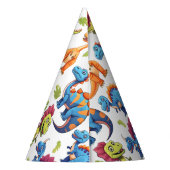 Jurassic Dinosaurus thema verjaardag Feesthoedjes (Achterkant)