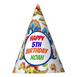 Jurassic Dinosaurus thema verjaardag Feesthoedjes