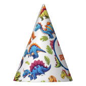 Jurassic Dinosaurus thema verjaardag Feesthoedjes (Links)
