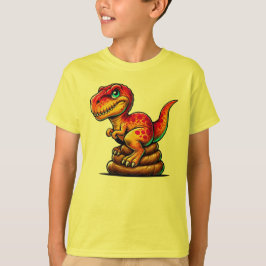 Jurassic Drop De Pooping T-Rex T-shirt