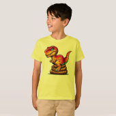 Jurassic Drop De Pooping T-Rex T-shirt (Voorkant volledig)
