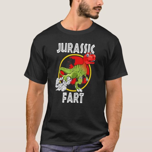 Jurassic Fart Funny Trex Farting T-shirt (Voorkant)