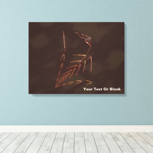 Jurassic Fossil Canvas Afdruk (Insitu (Houten vloer))