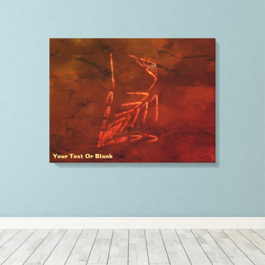 Jurassic Fossil Canvas Afdruk (Insitu (Houten vloer))